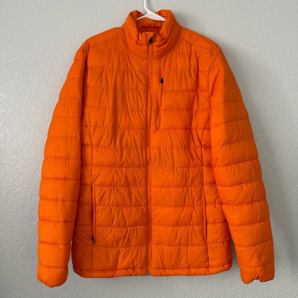 St. John's Bay Orange Quilted Puffer Jacket